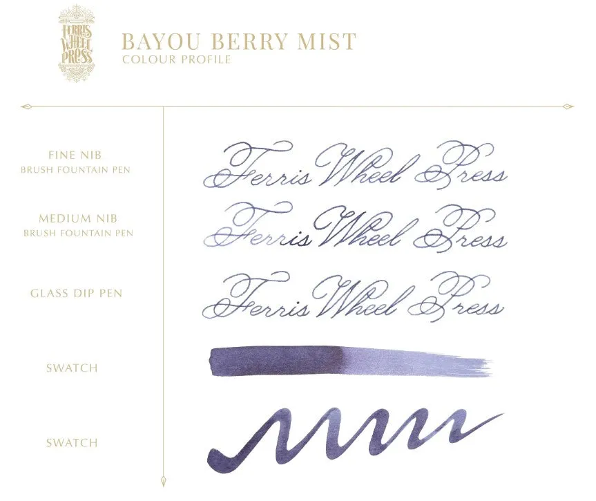 Ferris Wheel Press 38ml Bayou Berry Mist Ink (NEW)