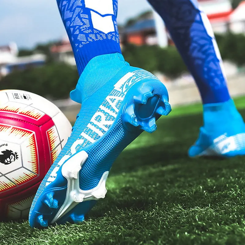 Football boots with a high top - optimal protection and grip