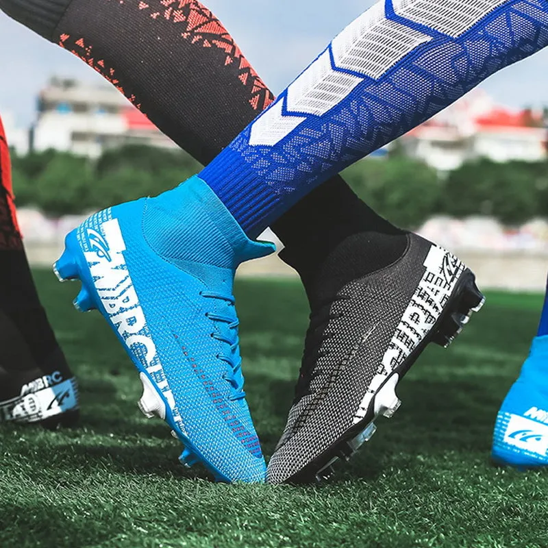 Football boots with a high top - optimal protection and grip