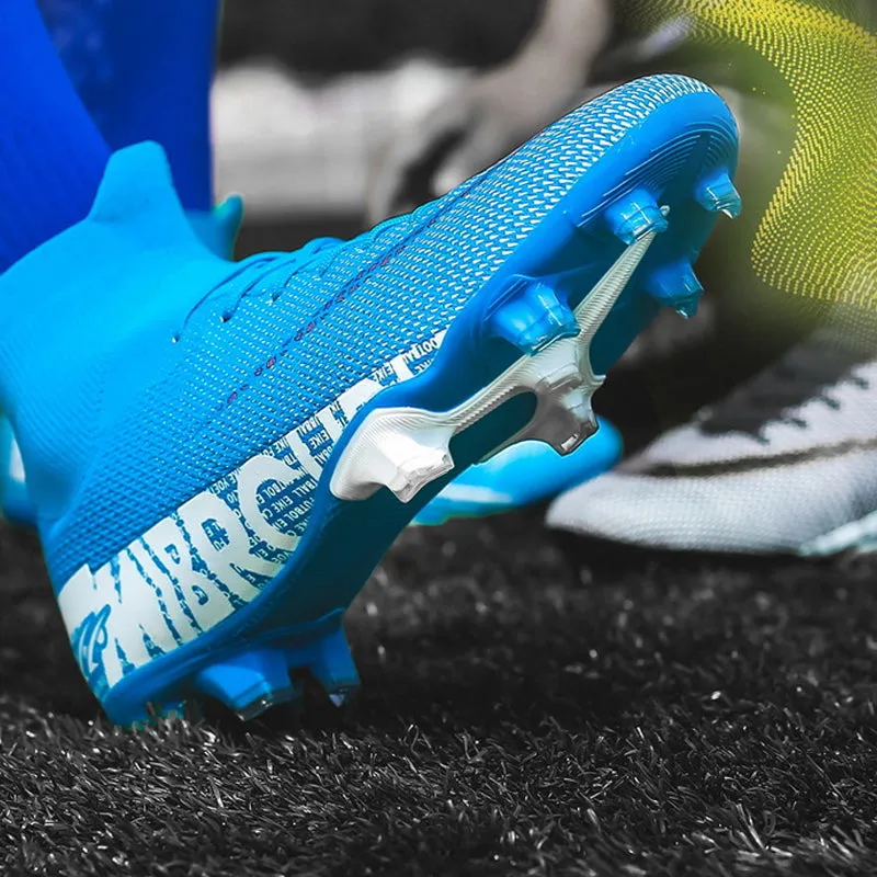 Football boots with a high top - optimal protection and grip