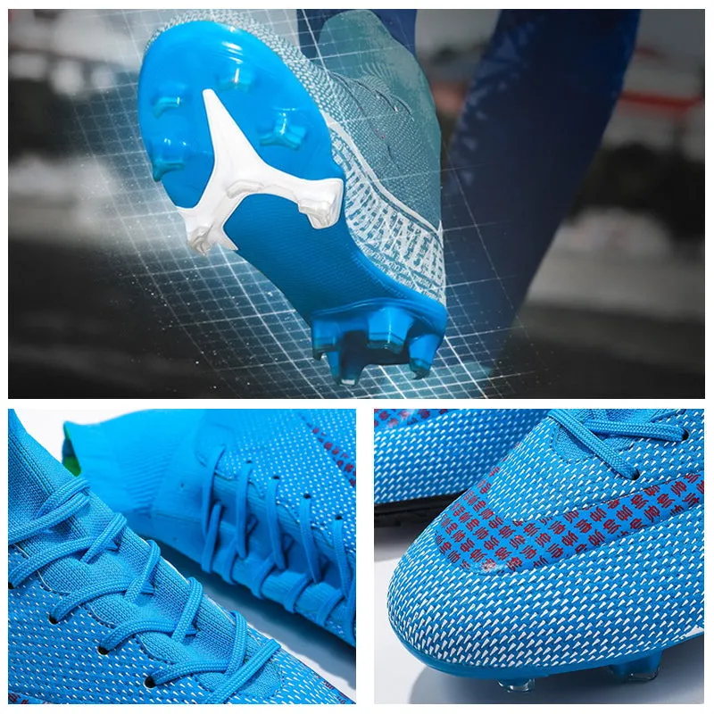 Football boots with a high top - optimal protection and grip