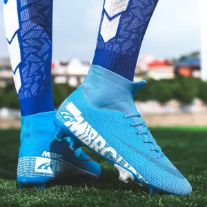 Football boots with a high top - optimal protection and grip