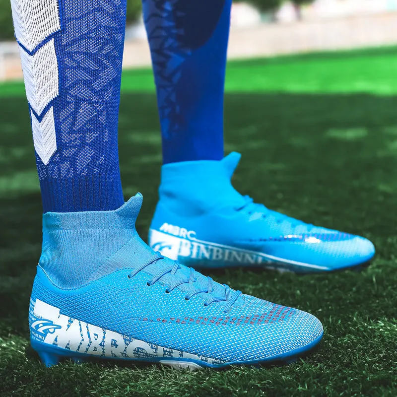 Football boots with a high top - optimal protection and grip