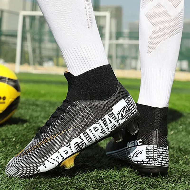 Football boots with a high top - optimal protection and grip