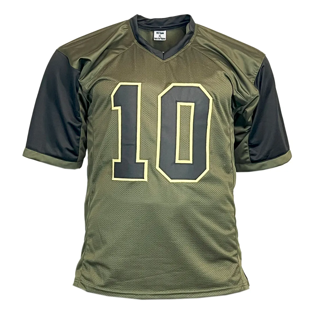 Fran Tarkenton Unsigned Salute to Service Football Jersey