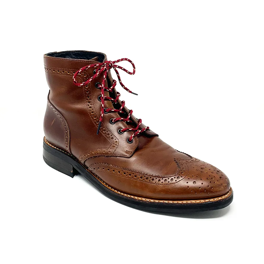 Garnet, Gold & Black Boot Laces