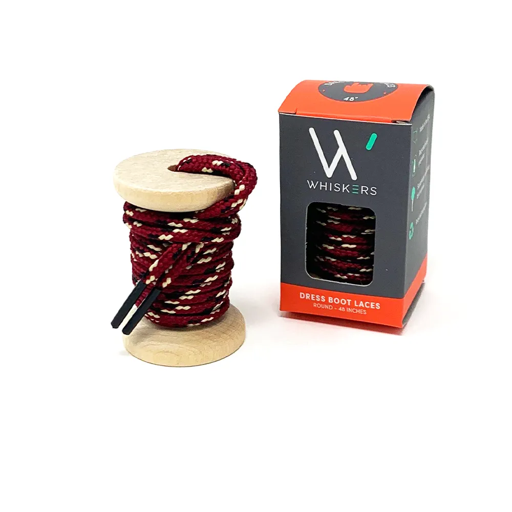 Garnet, Gold & Black Boot Laces