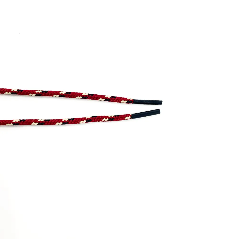 Garnet, Gold & Black Boot Laces