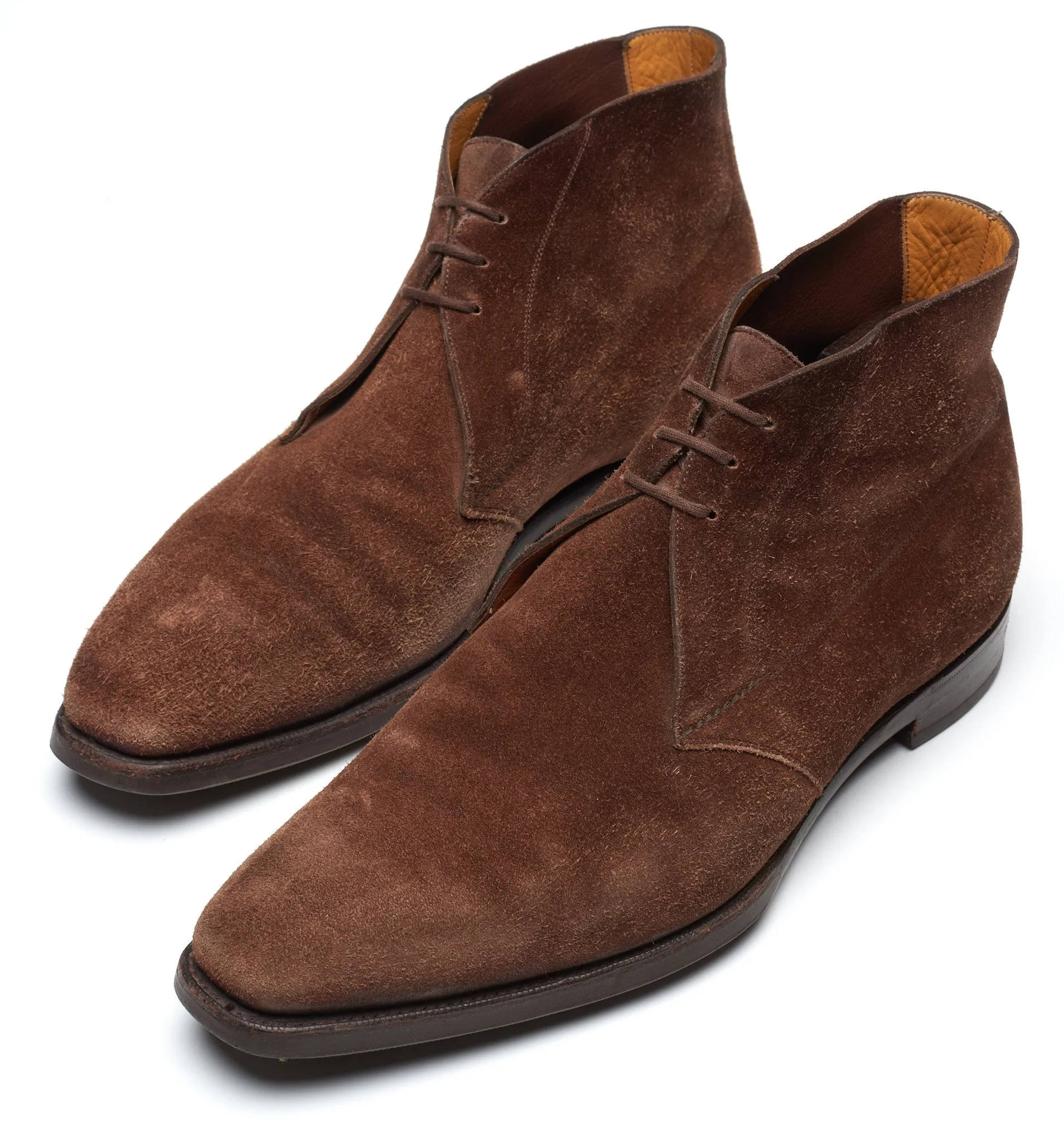 GAZIANO & GIRLING "Arran" Mink Suede Leather Chukka Boots 8E US 8.5 Last MH71