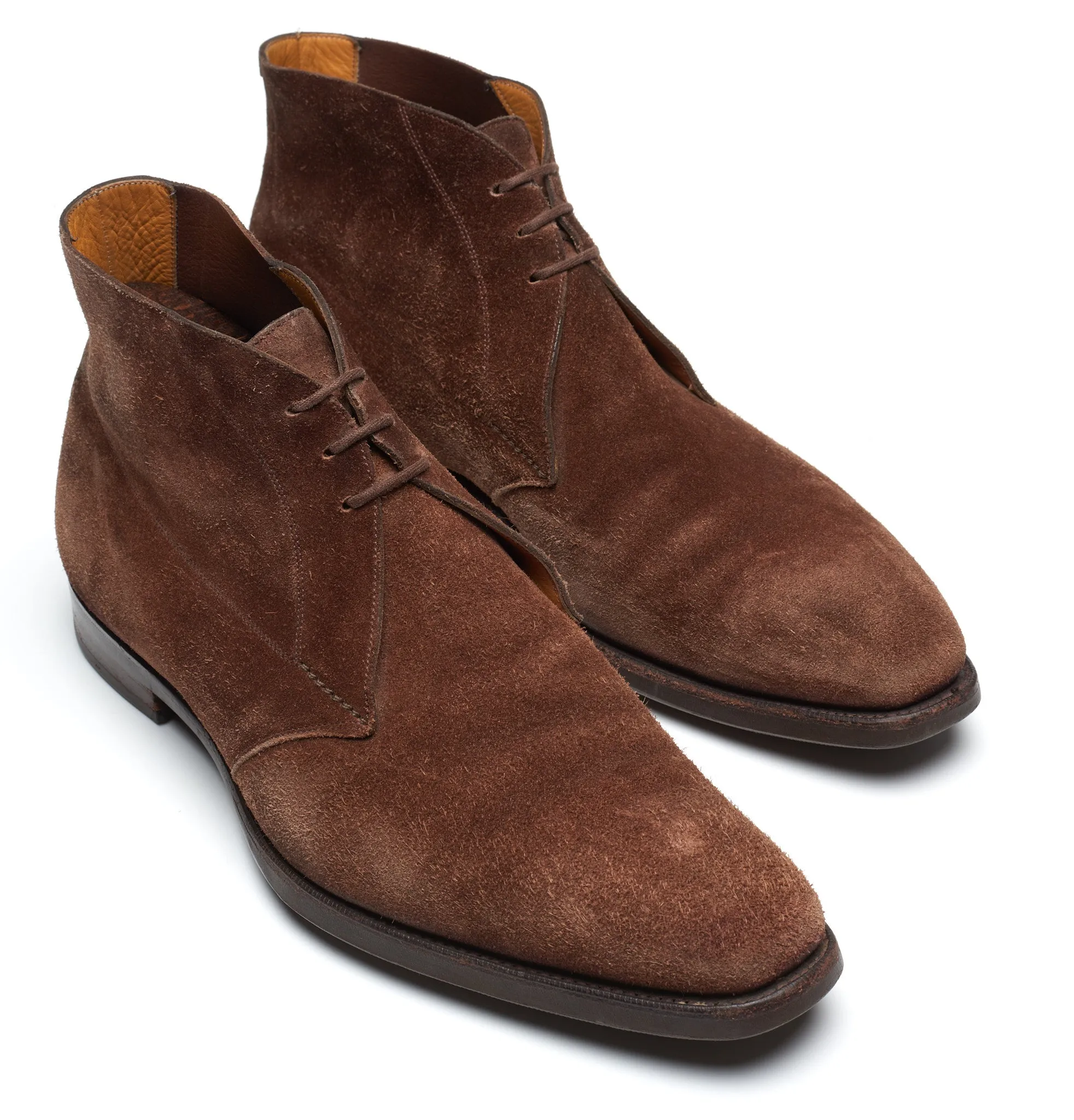 GAZIANO & GIRLING "Arran" Mink Suede Leather Chukka Boots 8E US 8.5 Last MH71