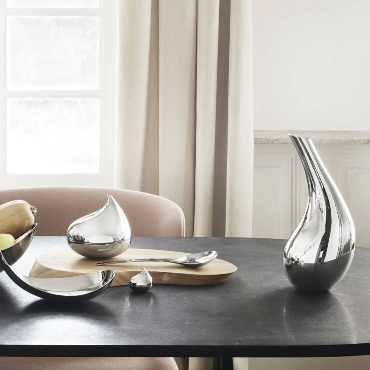 Georg Jensen Bloom Stainless Steel Serving Spoons