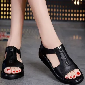 GT248 Women's Casual Shoes: Handmade Leather Sandals