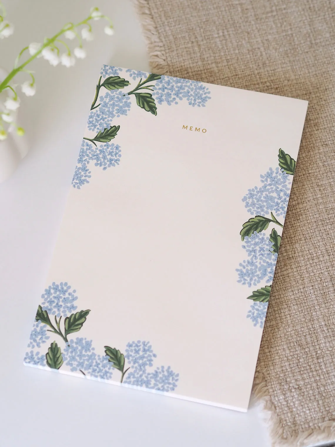 Hydrangea Memo Notepad