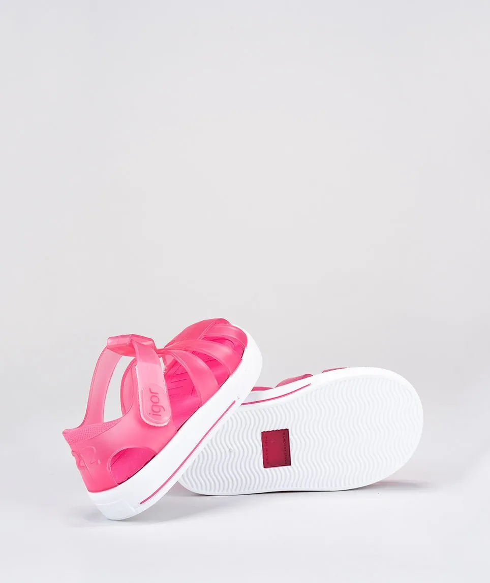 Igor: Star Kids Jelly Sandals - Fucsia Pink