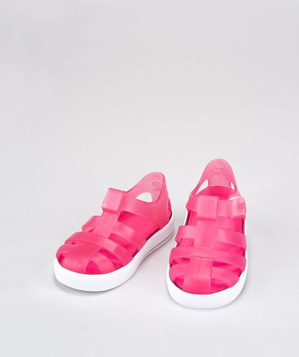 Igor: Star Kids Jelly Sandals - Fucsia Pink