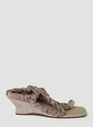 Isa Boulder Medusa Short Wedge Heels