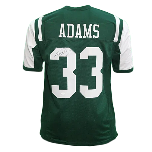 Jamal Adams Autographed Pro Edition Football Jersey Green Throwback (JSA)