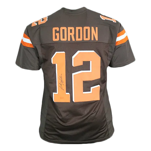 Josh Gordon Pro Style Autographed Football Jersey Brown (JSA)