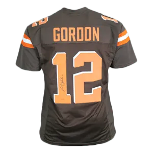Josh Gordon Pro Style Autographed Football Jersey Brown (JSA)