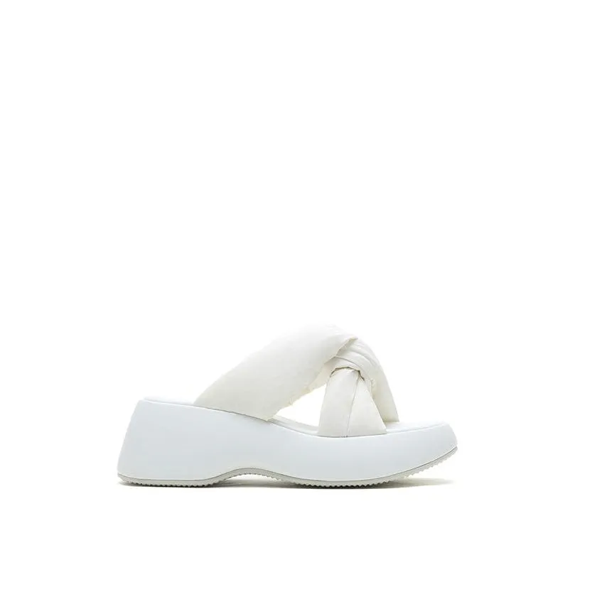 Joy&Peace Minimalist Cross Strap Wedge Sandals