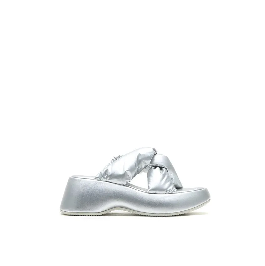 Joy&Peace Minimalist Cross Strap Wedge Sandals