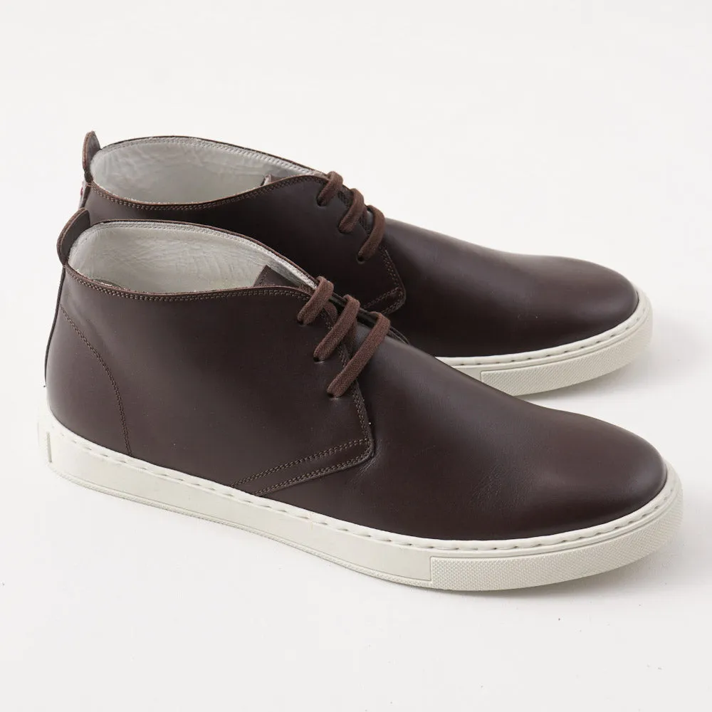 Kiton Chukka Sneaker in Chocolate Calf Leather