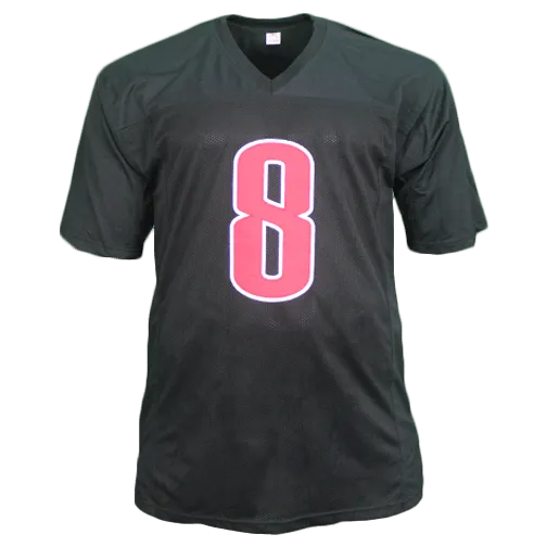 Lamar Jackson Autographed College Style Football Jersey Black (JSA)