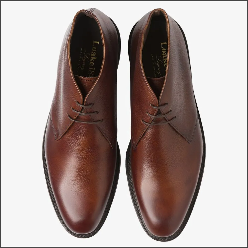 Loake Lytham Oxblood Grain Chukka Boot--