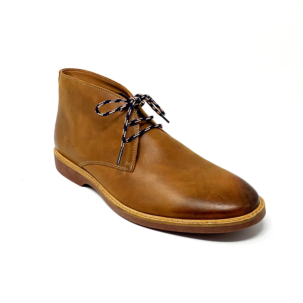Navy & Peach Boot Laces
