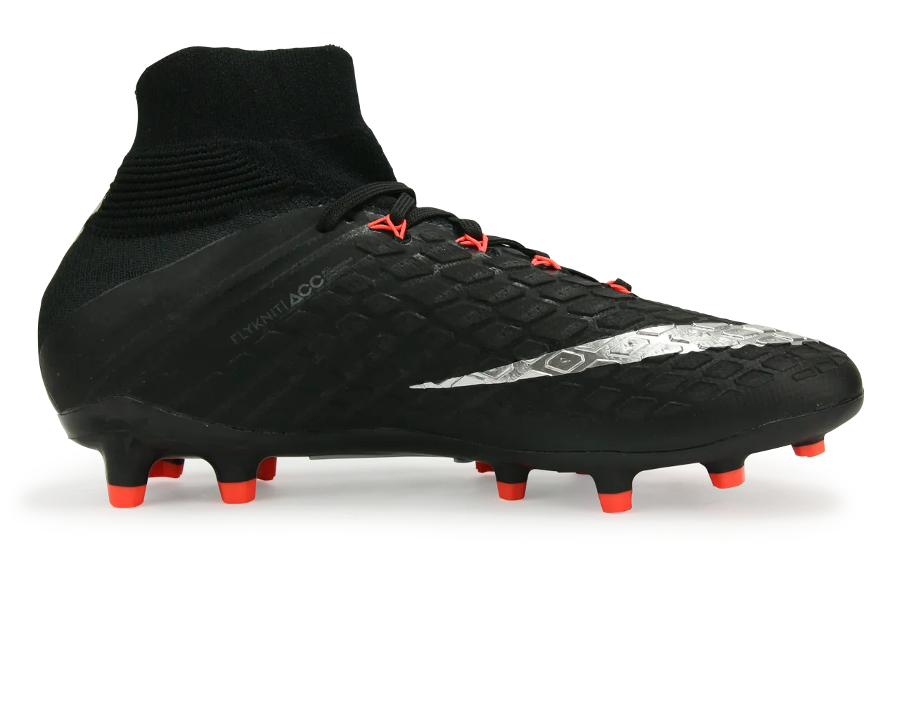 Nike Kids Hypervenom Phantom III Dynamic Fit FG Black/Metalic Silver/Anthracite