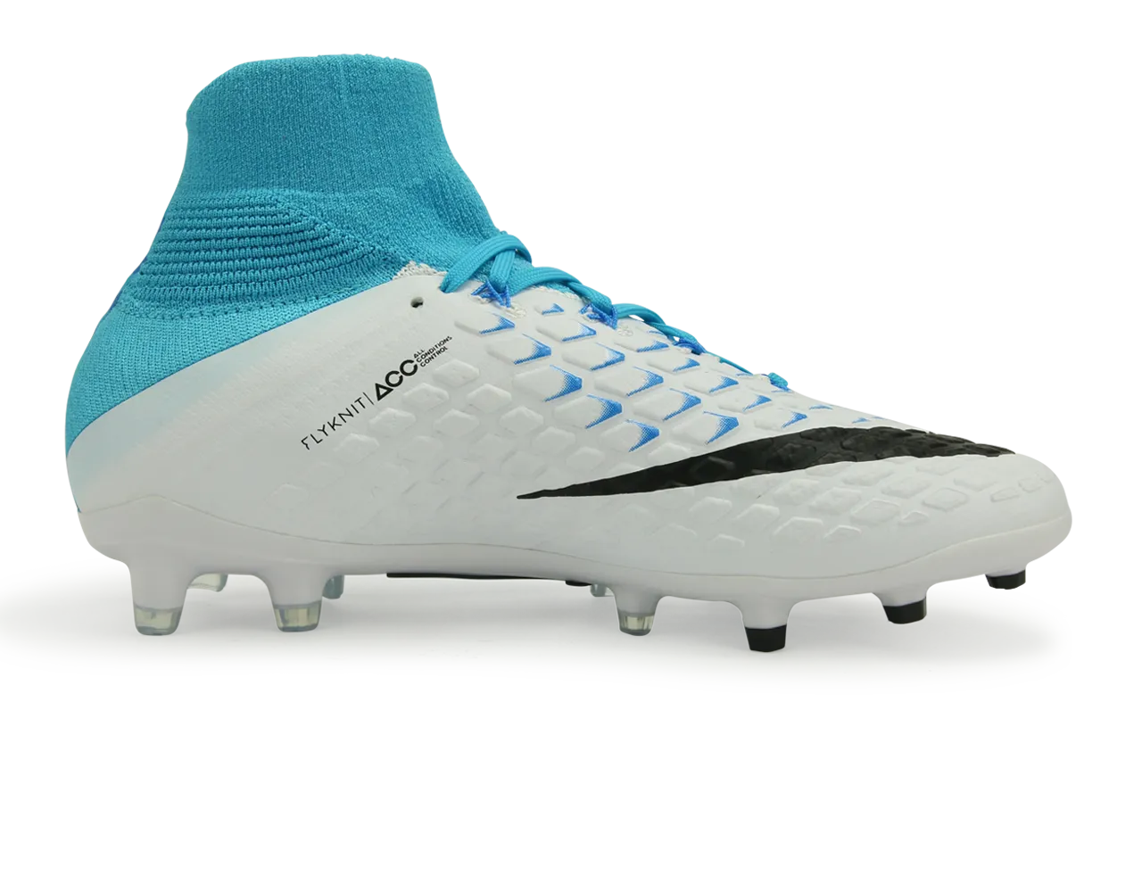 Nike Kids Hypervenom Phantom III Dynamic Fit FG White/Blue/Photo Blue