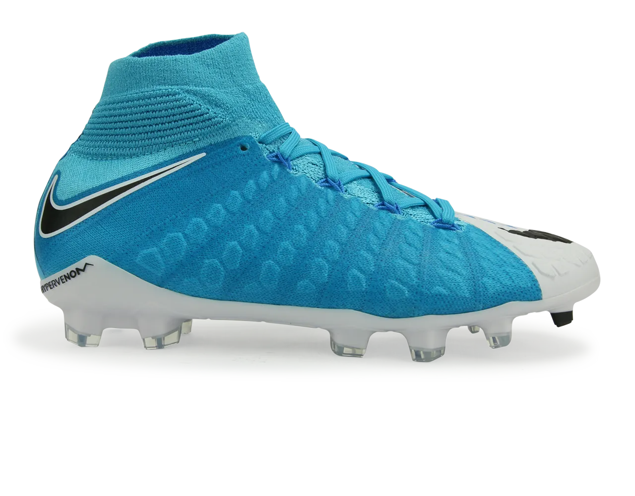 Nike Kids Hypervenom Phantom III Dynamic Fit FG White/Blue/Photo Blue