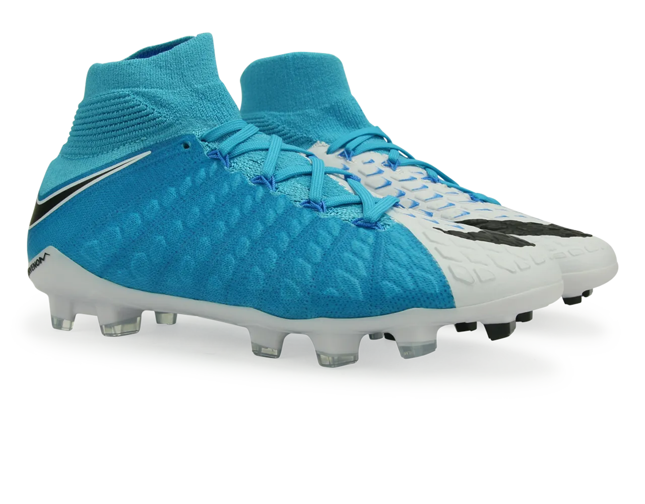 Nike Kids Hypervenom Phantom III Dynamic Fit FG White/Blue/Photo Blue