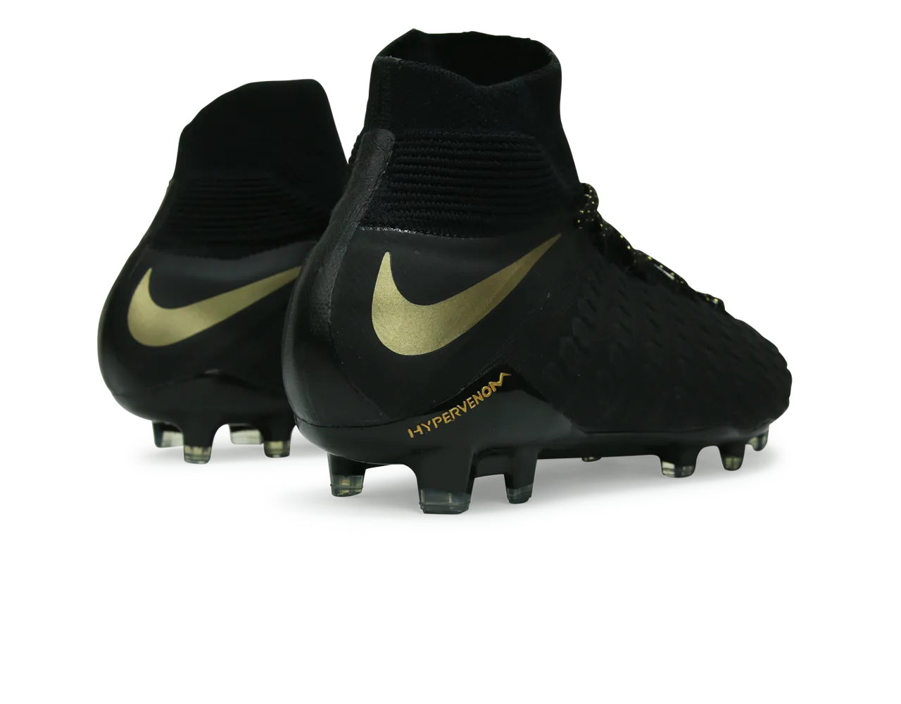 Nike Men's Hypervenom 3 Elite DF FG Black/Metallic Vivid Gold