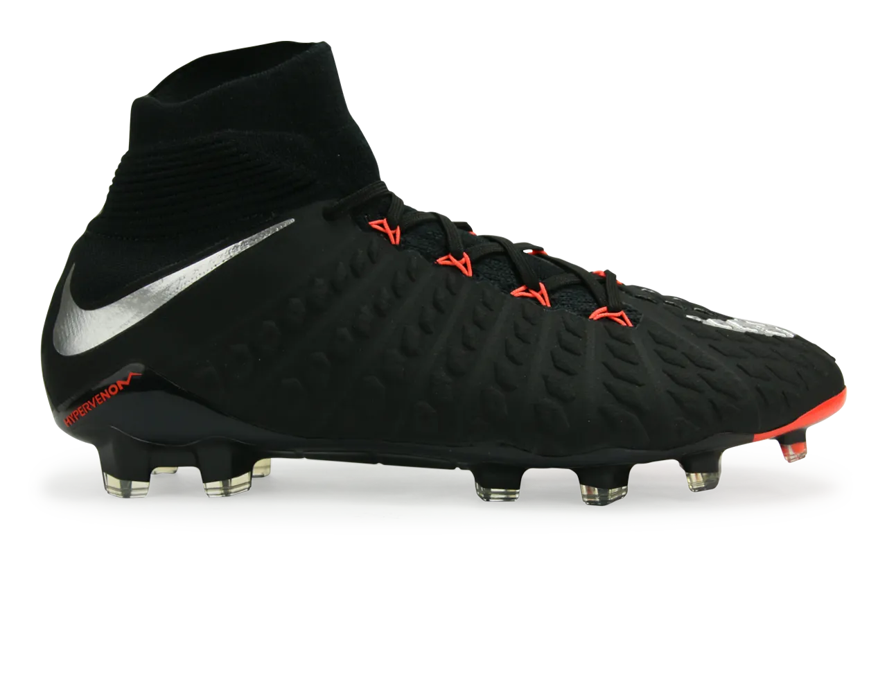 Nike Men's Hypervenom Phantom III Dynamic Fit FG Black/Metalic Silver/Anthracite