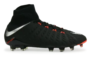 Nike Men's Hypervenom Phantom III Dynamic Fit FG Black/Metalic Silver/Anthracite