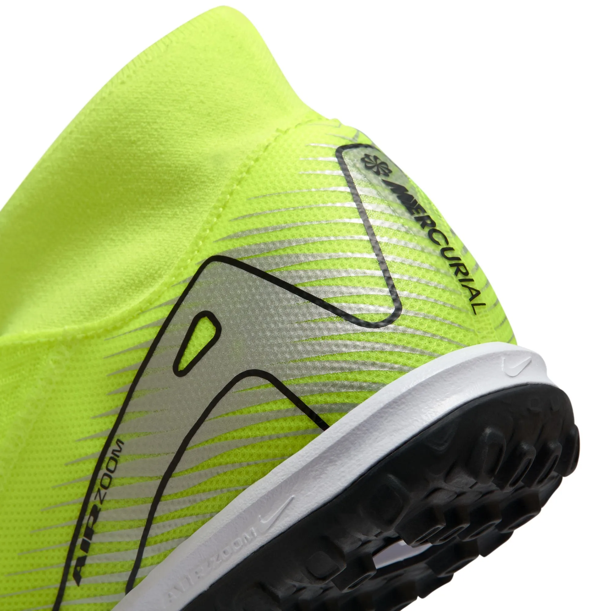 Nike Mercurial Superfly 9 Academy TF Turf Soccer Shoes - Volt/Black