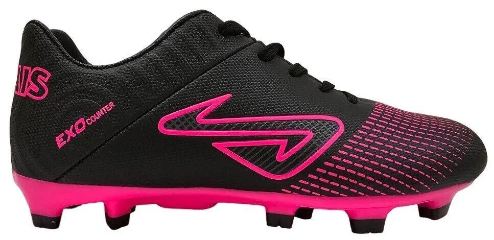 NOMIS Immortal 2.0 FG Football Boots - Black/Pink - Youth - Kids - Shoe