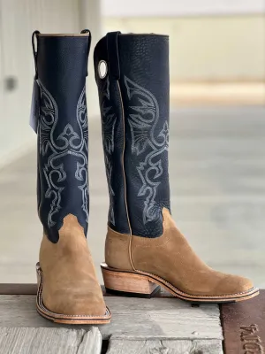 Olathe Boot Co. | Tan Newman Roughout Tall Top Boot CLOSEOUT SIZES
