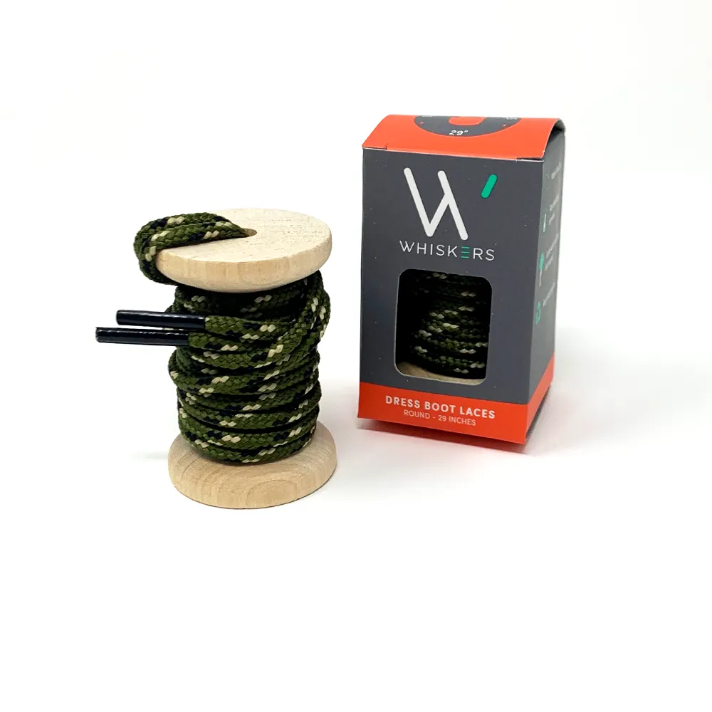 Olive, Sand & Black (Camo) Boot Laces