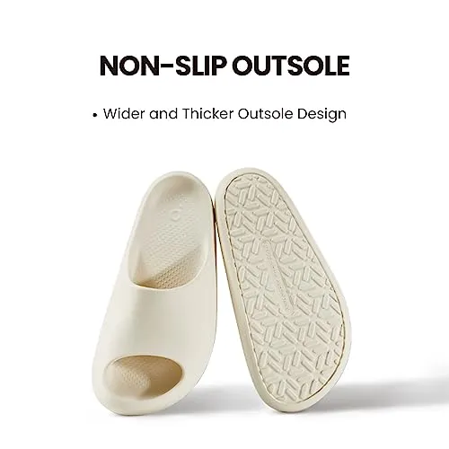 posee Plataforma Almohada Zapatillas Diapositivas para Mujeres y Hombres, Zapatillas de Ducha EVA Acolchadas Punta Abierta Spa Gimnasio Casa Sandalias para Interior y Exterior