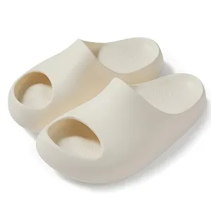 posee Plataforma Almohada Zapatillas Diapositivas para Mujeres y Hombres, Zapatillas de Ducha EVA Acolchadas Punta Abierta Spa Gimnasio Casa Sandalias para Interior y Exterior