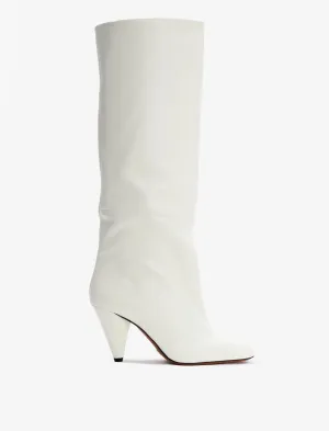 Proenza Schouler Cone Knee High Boots - Cream