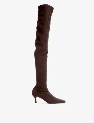 Proenza Schouler Trap Over The Knee Boots - 60mm - Espresso