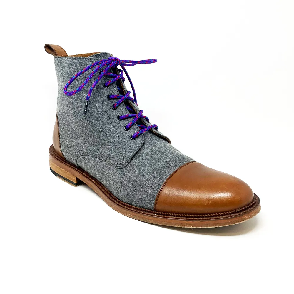 Purple, Teal & Red Boot Laces