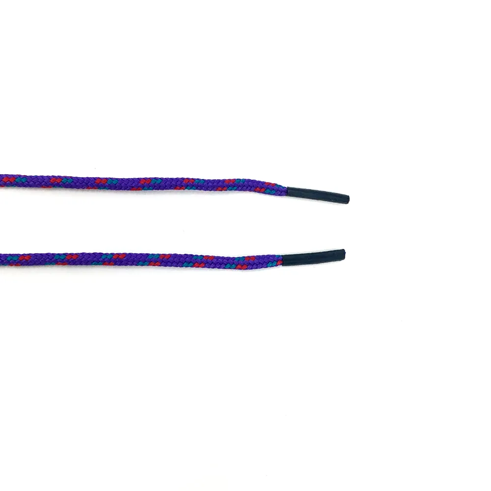 Purple, Teal & Red Boot Laces