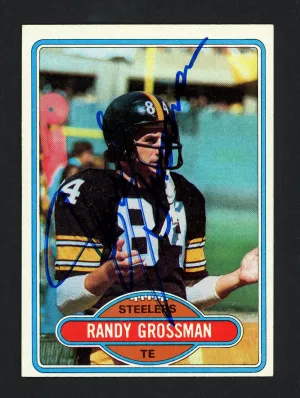 Randy Grossman Autographed 1980 Topps Card #91 Pittsburgh Steelers SKU #160203
