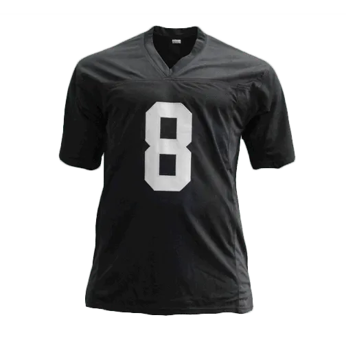 Ray Guy Pro Style Autographed Football Jersey Black (JSA) HOF Inscription Included