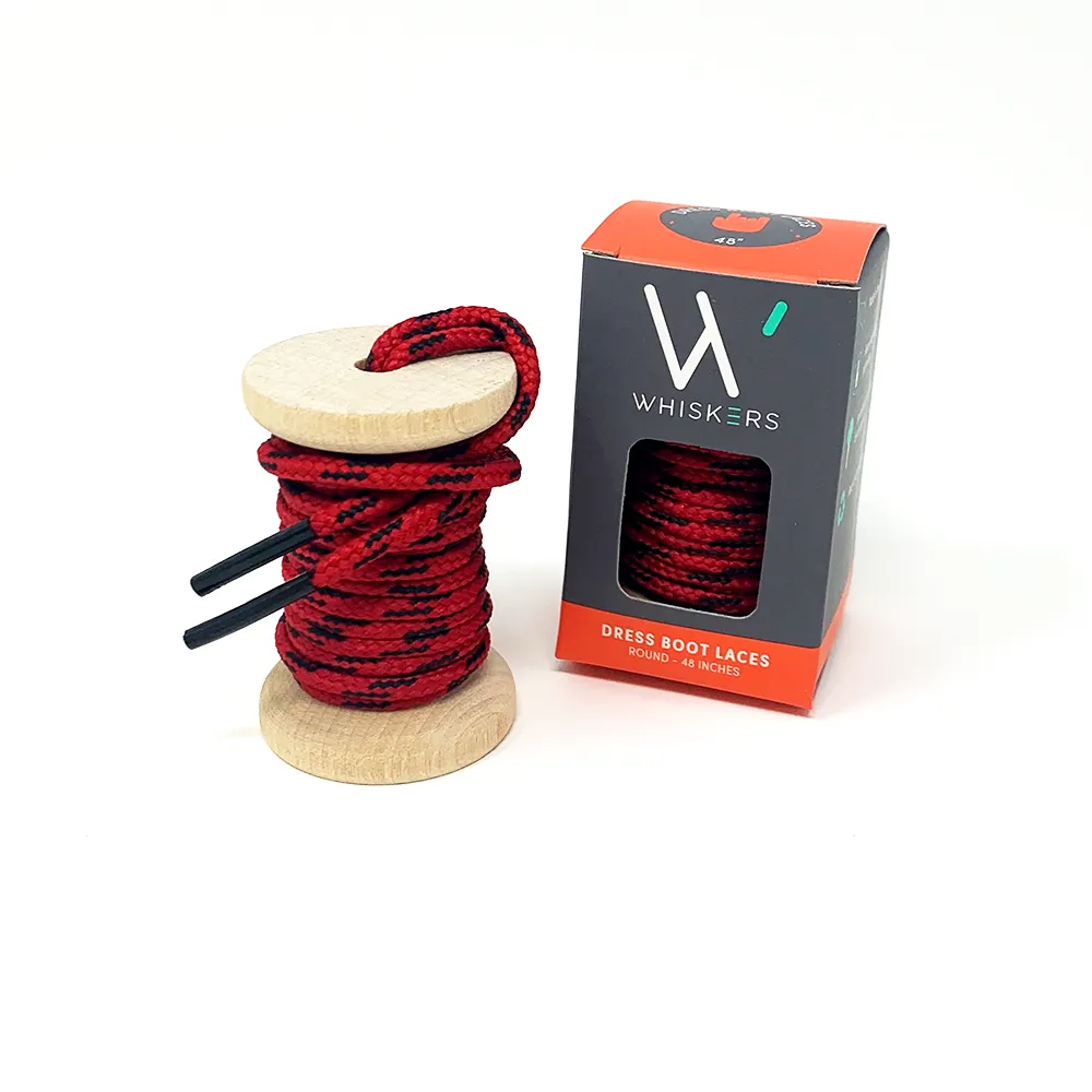 Red & Black Boot Laces