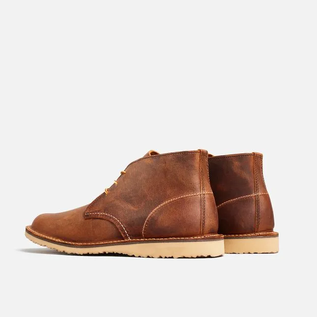 Red Wing Men's Weekender Chukka 3322 In Copper Rough & Tough Leather